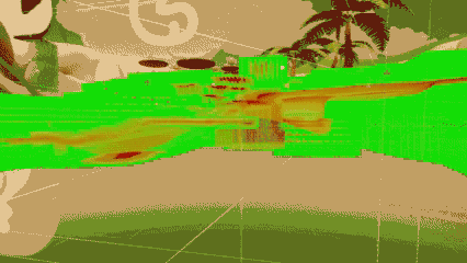 Animated fly-through of the colour-coded voxel cost field over the lake bed